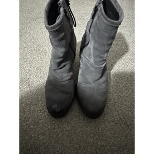 Barlow Women Grey Mini Boots Size 38 Made In Portugal